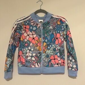 Girls Adidas Zip Up Size 7/8